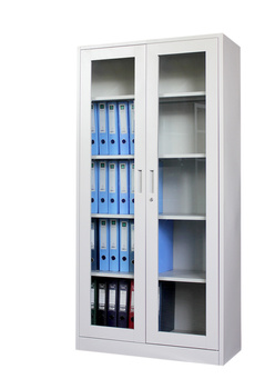 Szafa metalowa biurowa na akta przeszklona model CAPRI